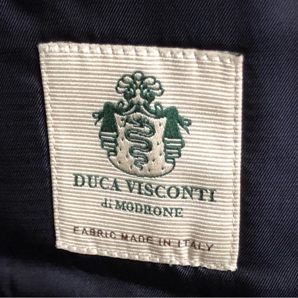 j crew ludlow 40r slim blazer jacket dark blue wool duca visconti di modrone - Picture 6 of 11